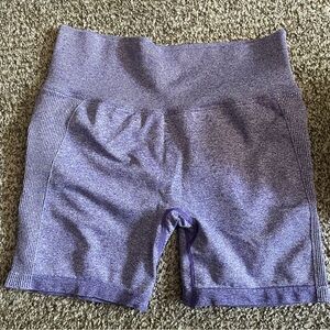Women's Purple High-Waisted Shorts